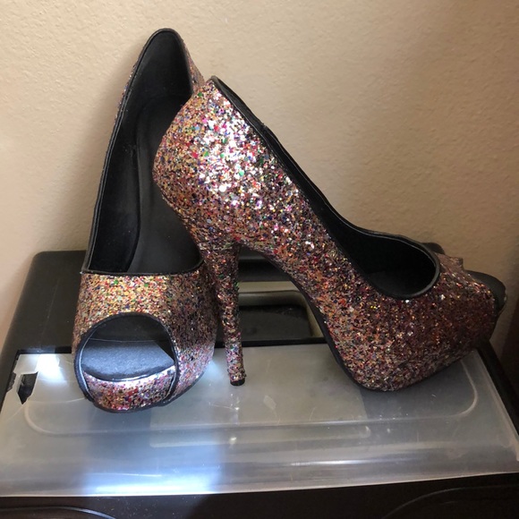 Charlotte Russe Shoes - Sparkly never worn platform